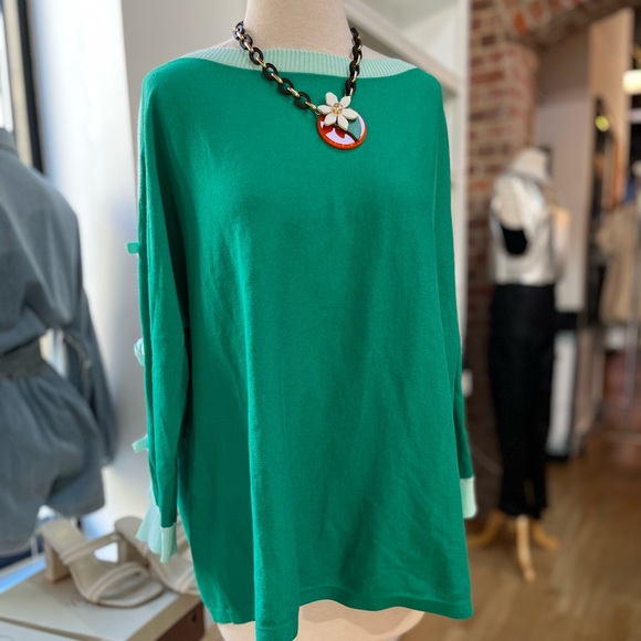 Lilly Pulitzer Sweaters Lilly Pulitzer Larabee Green Colorblock